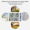 Indoor Digital Temperature Humidity Meter Multifunctional Electronic Thermometer Hygrometer with
