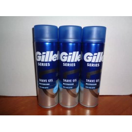 Gillette Lot of 3 Gillette Series Moisturizing Shave Gel with Coco Butter 200ml/6.76oz