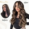 Sunny Itips Hair Extension Human Hair Brown Highlight 100S Itip
