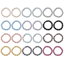 24 Pieces Of Braided Twist Hair Ties, Fashionable And Simple Hair Ties, Ponytail Hair Ties, Elastic Hair Ties, Hair Fixing Hair Ties, Hair Accessories