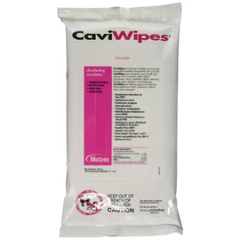 Metrex 13-1224 CaviWipes Disinfecting Towelettes, Flat Pack (Pack of 20)