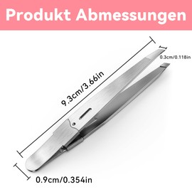 HAFRILY Pinzette Aus Edelstahl Pinzette Augenbrauen Zupfen Unisex Pinzette für Professionelle Augenbrauenformung und Gesichtshaarentfernung Zwilling Pinzette