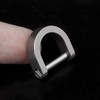 Hamans Titanium D Ring Keychain Horseshoe Keyring U Shape Keychain