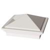2" x 2" Aluminium Pyramid Post Cap for Metal Posts