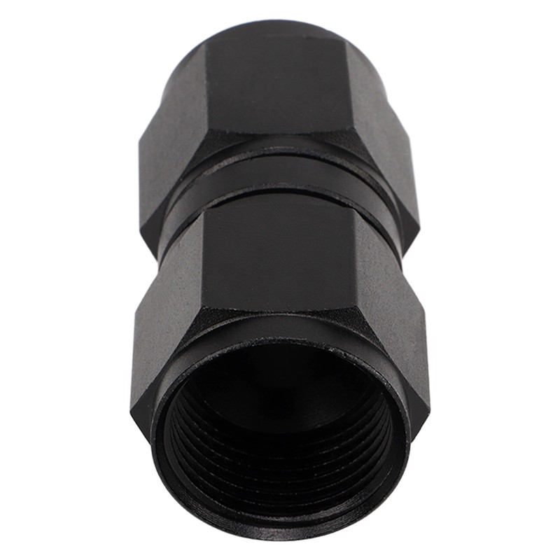 5PCS 10AN Fitting Adapter Black Female Straight Swivel Aluminum Alloy