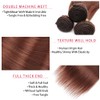 Auburn Human Hair Bundles Reddish Brown Straight Bundles Color 33