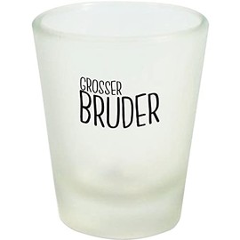 ShirtInStyle Schnapsglas Glas grosser Bruder, Familie Verwandschaft, Liebe, Freude, Dankbarkeit