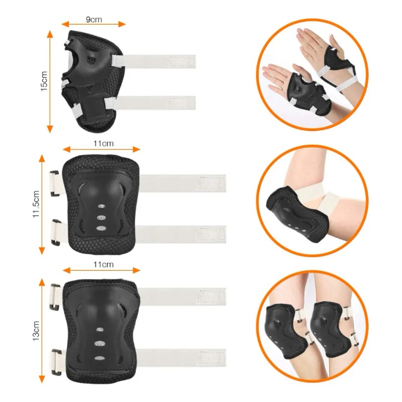Trixter Kit Equipo De Protección Para Patinar Niños Conjunto De