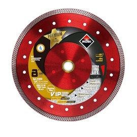Rubi Tools 8"" VIP Premium Wet Diamond Blade, Red