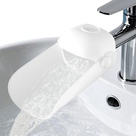 KOMIDK Faucet Extender for Bathroom Sink Faucet Extender for Toddlers Bathroom Sink Kitchen Bathtub(White)