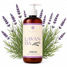 Mil Flores — Crema Hidratante Premium Manos y Cuerpo 500 ml LAVANDA | Ritual de Aromaterapia | Aceites Esenciales | Piel Suave y Luminosa