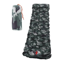 CAPASTEC Camping Air Mat, Footbed, Camping Equipment, Tent Mat, Sleeping in Car, Lightweight, Storage Bag Included, 74.8 x 23.6 inches (190 x 60 cm), Camouflage Color