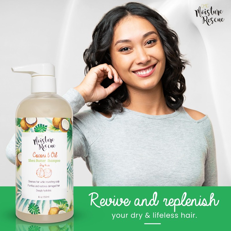 Moisture Rescue Coconut Oil Shampoo - 500ml