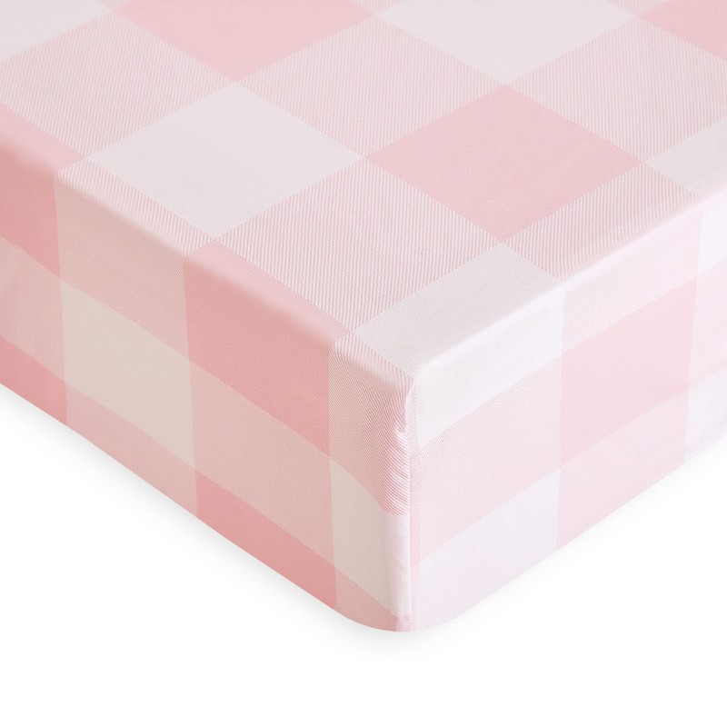 Wake In Cloud - Gingham Bed Sheets, 4-Piece Sheet Set,