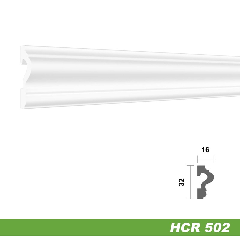 HEXIM Stucco Decoration Made of HDPS/PU White - Stucco Frame