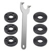 3-Pack Angle Grinder Flange Nut & Wrench Set – for