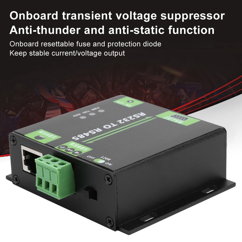RS232 to RS485 Converter Electromagnetic Isolation Asynchronous 2‑Way Adapter Module