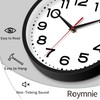 Roymnie Wall Clock 18 Inch Silent Non-Ticking Modern Clock Battery