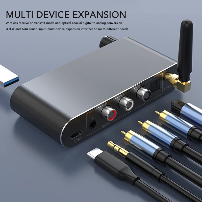 Bluetooth Receiver Transmitter 4 in 1 Multifunction Support U Disk
