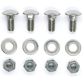 BuiBettFu 784-5581A 790-00120-0637 784-5581A-0637 Carriage Bolts Nuts for Shave Plate Scraper Bar 712-3010, 736-0242, 710-0260 (5/16-18) 5/8" 4P