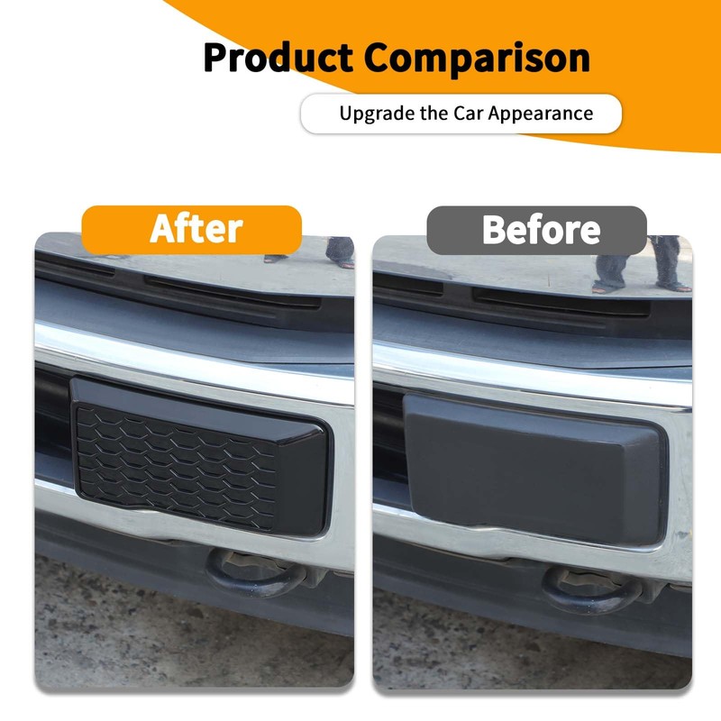 Hoolcar Left & Right Front Bumper Guard Pads Insert Cap