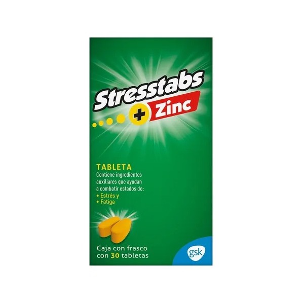Multivitamínico Stresstabs Con Zinc, 30 Tabletas