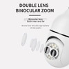 Dual Lens Camera 110 to 250V Sound and Light Alert