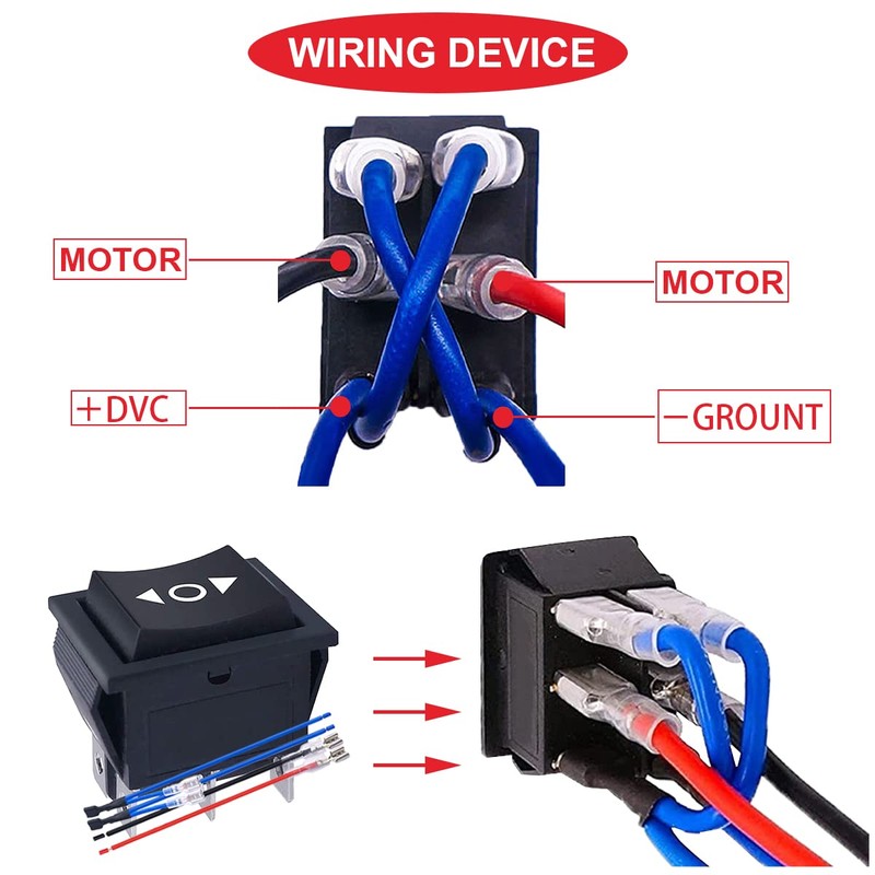 MKBKLLJY 4pcs DC 20A 12V Automatic Lock Motor Polarity Reverse