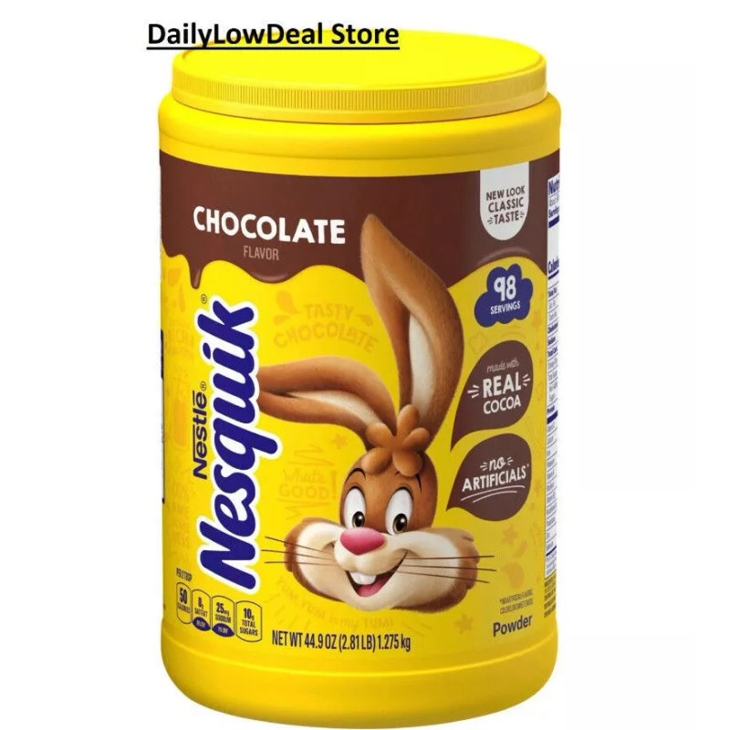 Nesquik Chocolate Powder Drink Mix - Made with Real Cocoa