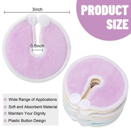 Estune 56 Packs Gtube Button Covers Feeding Tube Supplies Soft Feeding Tube Holder Peg Tube Supplies Absorbent Gtube Pads Holder G Tube Button Pads Cotton Pads for Nursing Care