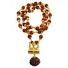 BRO Mart Gold-Plated Brass, Wood Lord Shiv Trishul Damru Locket