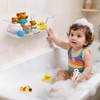 JJoexyfit Bath Toy Storage Organizer, Transparent Bath Toy Holder with