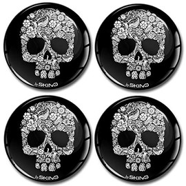 Skino Eu Sticker Car Sticker for Hub Caps Hub Caps Hub Cover Wheel Sticker 50 mm Skull A 8050