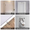 Wall Mounted Long Door Stop Heavy Duty Chrome Plated 6"