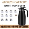 68oz Coffee Carafe Airpot Insulated Coffee Thermos Urn Stainless Steel
