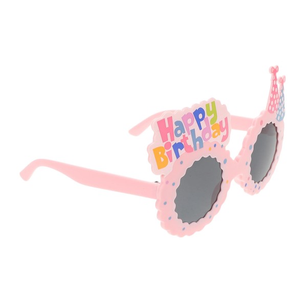 STOBAZA Birthday Party Eyewear Lightweight Pink Birthday Hat Glasses Fun