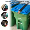 Wuno Shop Trash Can Lid Lock for Raccoons, Bear Proof