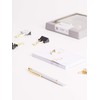 U Brands Modern Office Kit, Marble, Black and Gold, 43