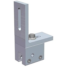 MageClamp with L Bracket Standing Seam Metal Roof Mounting Clamp Bracket for Solar and Snow Guard Installation