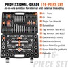 VEVOR Tap and Die Set, 116-Piece Include Metric and SAE