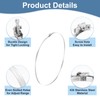 uxcell 24 Inch 430 Stainless Steel Duct Clamps, 10 Pcs