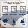 LINENOVA Fleece Throw Blanket for Couch, Sofa, Bed, Soft Lightweight