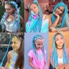 Pre Stretched Braiding Hair 20inch Light Blue Braiding Hair Pre