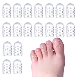 Pack of 20 Breathable Big Toe Wraps Gel Toe Protectors, Toe Protectors for Big Toe, Toe Wraps for Corns, Blisters, Blisters and Hammer Toes, Toe Protectors to Relieve Friction Pain