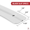 Chain-Link Fence Blade Slats with Bottom Lock (8-ft, White)