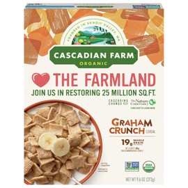 Cascadian Farm Cereal Graham Crunch 9.6 oz (Pack of 3)