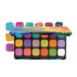 MakeUp Revolution Forever Flawless Bird of Paradise Eyeshadow Palette, 18 Shades, 19.8 g