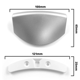 Reliapart Tumble Dryer Silver Door Handle Kit For AEG L16825 (50277722000)