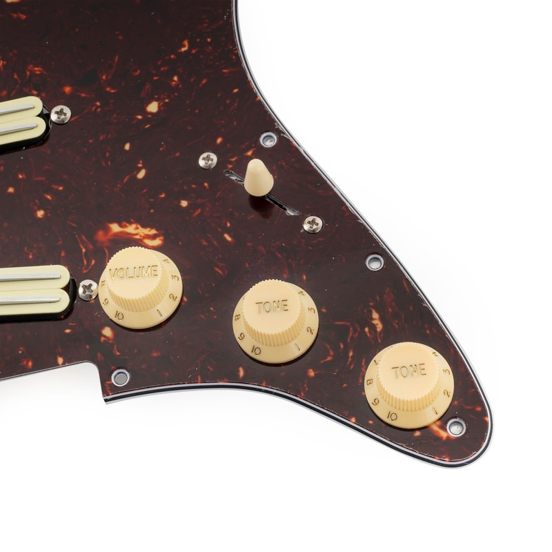 Musiclily Pro-SE ST-DPHA SSS Strat Wired Pickguard Arnico 5 Single