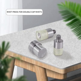 Ticarus 5 Sets Double Rivets Dies(5mm/6mm/8mm/10mm/12mm)